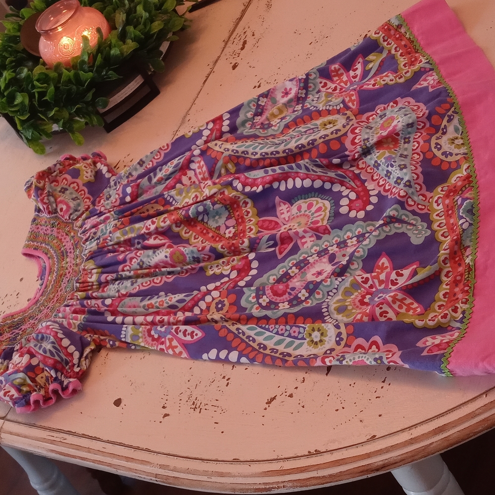 girls smocked dress